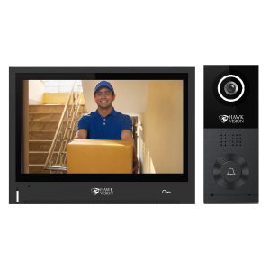 Network-Based Video Door Phone with 8" LCD Screen | Wired Two-Way Intercom | Instant Visitor Video Call | Night Vision & Remote Access for Home Security